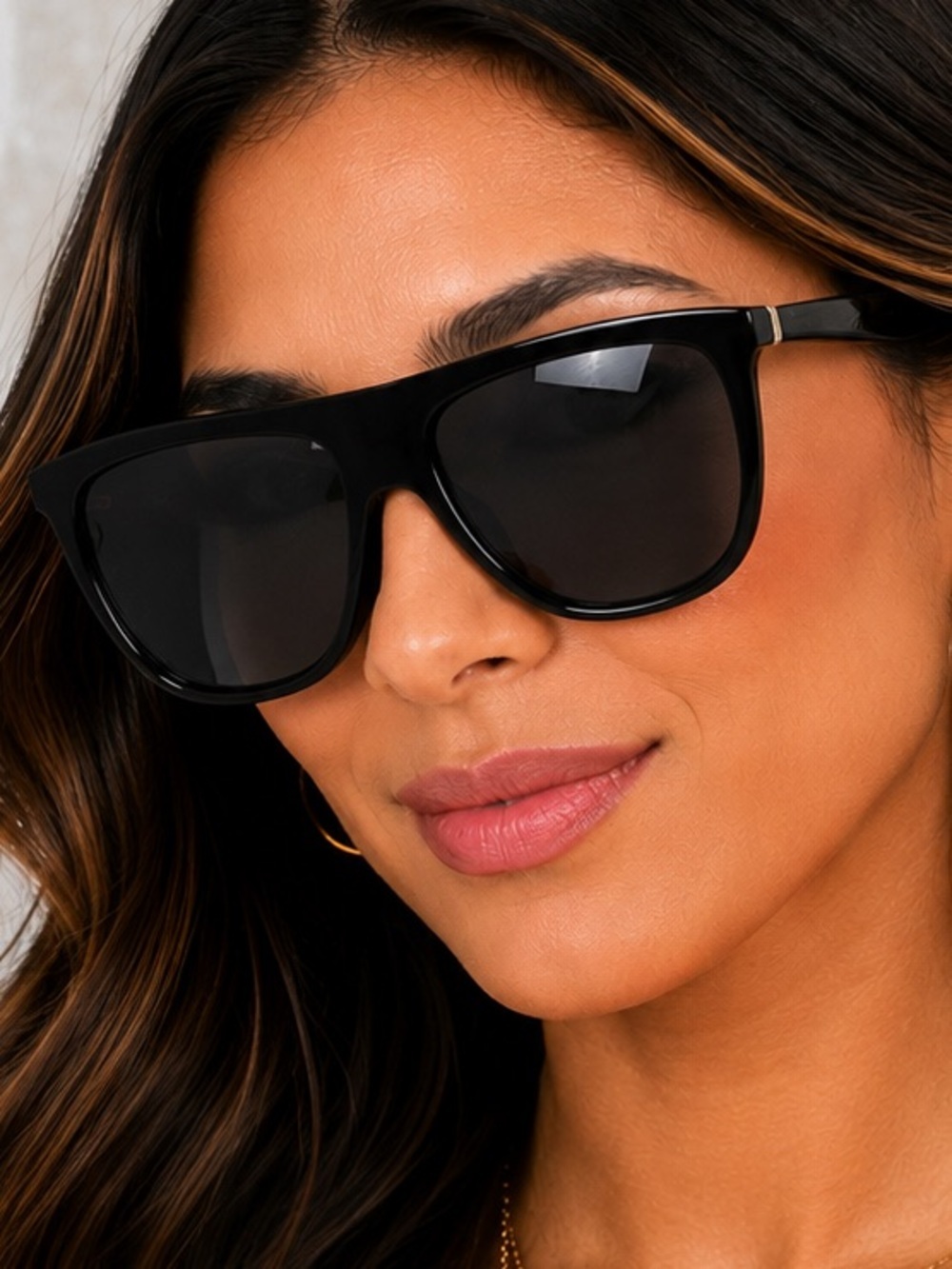 Oversized Black Shield Sunglasses NWOT